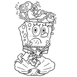 Раскраска: SpongeBob (мультфильмы) #33505 - Бесплатные раскраски для печати