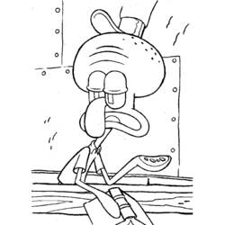 Раскраска: SpongeBob (мультфильмы) #33518 - Бесплатные раскраски для печати