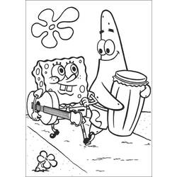 Раскраска: SpongeBob (мультфильмы) #33611 - Бесплатные раскраски для печати
