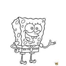 Раскраска: SpongeBob (мультфильмы) #33612 - Бесплатные раскраски для печати