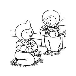 Раскраска: Чупи и Дуду (мультфильмы) #34136 - Бесплатные раскраски для печати