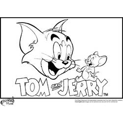 Раскраска: Том и Джерри (мультфильмы) #24180 - Раскраски для печати