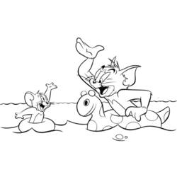 Раскраска: Том и Джерри (мультфильмы) #24188 - Бесплатные раскраски для печати