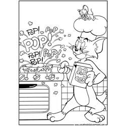 Раскраска: Том и Джерри (мультфильмы) #24193 - Бесплатные раскраски для печати