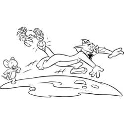 Раскраска: Том и Джерри (мультфильмы) #24200 - Бесплатные раскраски для печати