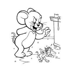 Раскраска: Том и Джерри (мультфильмы) #24203 - Бесплатные раскраски для печати