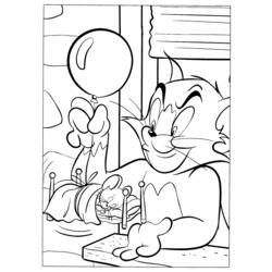 Раскраска: Том и Джерри (мультфильмы) #24207 - Бесплатные раскраски для печати