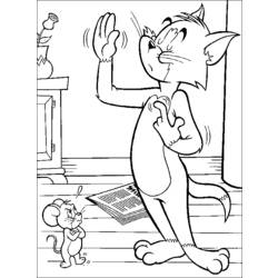 Раскраска: Том и Джерри (мультфильмы) #24208 - Бесплатные раскраски для печати