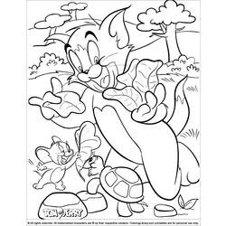 Раскраска: Том и Джерри (мультфильмы) #24209 - Раскраски для печати
