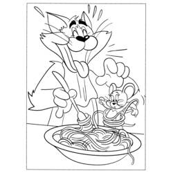 Раскраска: Том и Джерри (мультфильмы) #24218 - Бесплатные раскраски для печати