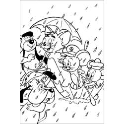 Раскраска: Том и Джерри (мультфильмы) #24219 - Бесплатные раскраски для печати