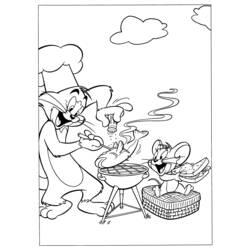 Раскраска: Том и Джерри (мультфильмы) #24224 - Бесплатные раскраски для печати