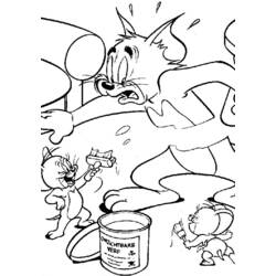 Раскраска: Том и Джерри (мультфильмы) #24229 - Бесплатные раскраски для печати