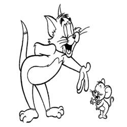 Раскраска: Том и Джерри (мультфильмы) #24230 - Раскраски для печати