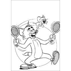 Раскраска: Том и Джерри (мультфильмы) #24231 - Бесплатные раскраски для печати