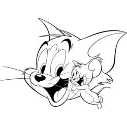 Раскраска: Том и Джерри (мультфильмы) #24233 - Бесплатные раскраски для печати