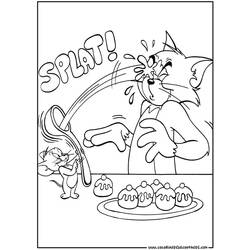 Раскраска: Том и Джерри (мультфильмы) #24236 - Бесплатные раскраски для печати