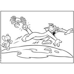 Раскраска: Том и Джерри (мультфильмы) #24238 - Бесплатные раскраски для печати