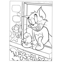 Раскраска: Том и Джерри (мультфильмы) #24248 - Бесплатные раскраски для печати