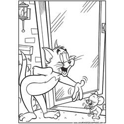Раскраска: Том и Джерри (мультфильмы) #24256 - Бесплатные раскраски для печати