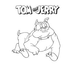 Раскраска: Том и Джерри (мультфильмы) #24258 - Раскраски для печати