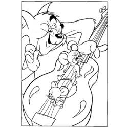 Раскраска: Том и Джерри (мультфильмы) #24274 - Бесплатные раскраски для печати