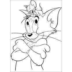 Раскраска: Том и Джерри (мультфильмы) #24275 - Бесплатные раскраски для печати