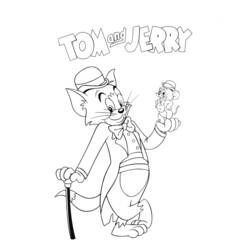 Раскраска: Том и Джерри (мультфильмы) #24276 - Бесплатные раскраски для печати