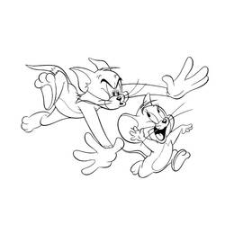 Раскраска: Том и Джерри (мультфильмы) #24278 - Раскраски для печати