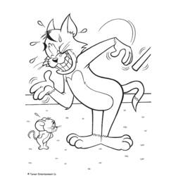Раскраска: Том и Джерри (мультфильмы) #24283 - Бесплатные раскраски для печати
