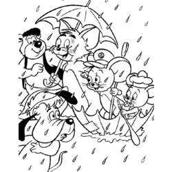Раскраска: Том и Джерри (мультфильмы) #24300 - Бесплатные раскраски для печати
