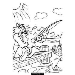 Раскраска: Том и Джерри (мультфильмы) #24316 - Раскраски для печати