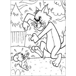 Раскраска: Том и Джерри (мультфильмы) #24320 - Бесплатные раскраски для печати
