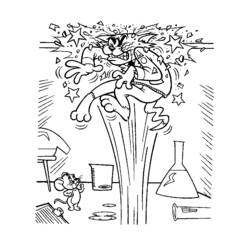 Раскраска: Том и Джерри (мультфильмы) #24323 - Бесплатные раскраски для печати