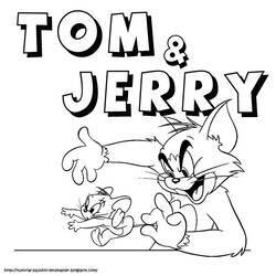 Раскраска: Том и Джерри (мультфильмы) #24328 - Раскраски для печати
