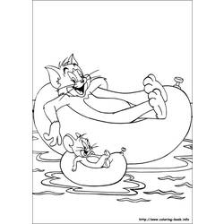 Раскраска: Том и Джерри (мультфильмы) #24332 - Бесплатные раскраски для печати