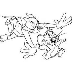 Раскраска: Том и Джерри (мультфильмы) #24334 - Раскраски для печати