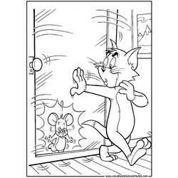 Раскраска: Том и Джерри (мультфильмы) #24335 - Бесплатные раскраски для печати