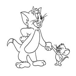 Раскраска: Том и Джерри (мультфильмы) #24340 - Раскраски для печати