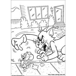 Раскраска: Том и Джерри (мультфильмы) #24343 - Бесплатные раскраски для печати