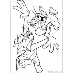 Раскраска: Том и Джерри (мультфильмы) #24350 - Бесплатные раскраски для печати