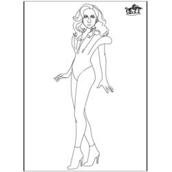 Раскраска: Леди Гага (знаменитости) #123952 - Раскраски для печати