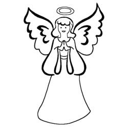Раскраска: ангел (Персонажи) #86235 - Раскраски для печати