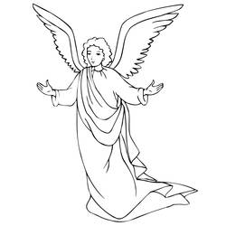 Раскраска: ангел (Персонажи) #86236 - Раскраски для печати