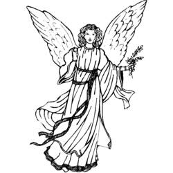 Раскраска: ангел (Персонажи) #86243 - Бесплатные раскраски для печати