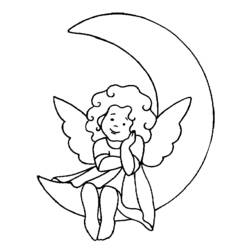 Раскраска: ангел (Персонажи) #86246 - Раскраски для печати