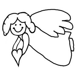 Раскраска: ангел (Персонажи) #86255 - Бесплатные раскраски для печати