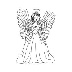 Раскраска: ангел (Персонажи) #86257 - Бесплатные раскраски для печати