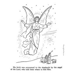 Раскраска: ангел (Персонажи) #86259 - Раскраски для печати