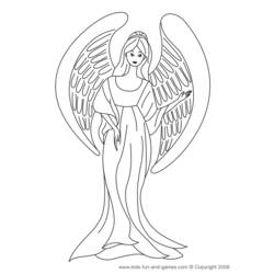Раскраска: ангел (Персонажи) #86261 - Бесплатные раскраски для печати